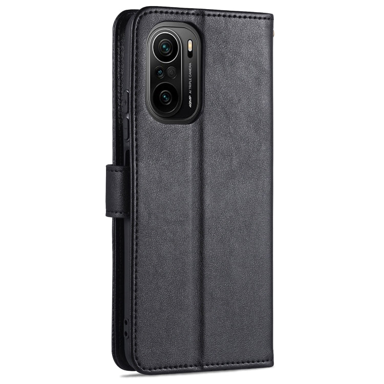 For Xiaomi Redmi K40 AZNS Sheepskin Texture Horizontal Flip Leather Case with Holder & Card Slots & Wallet