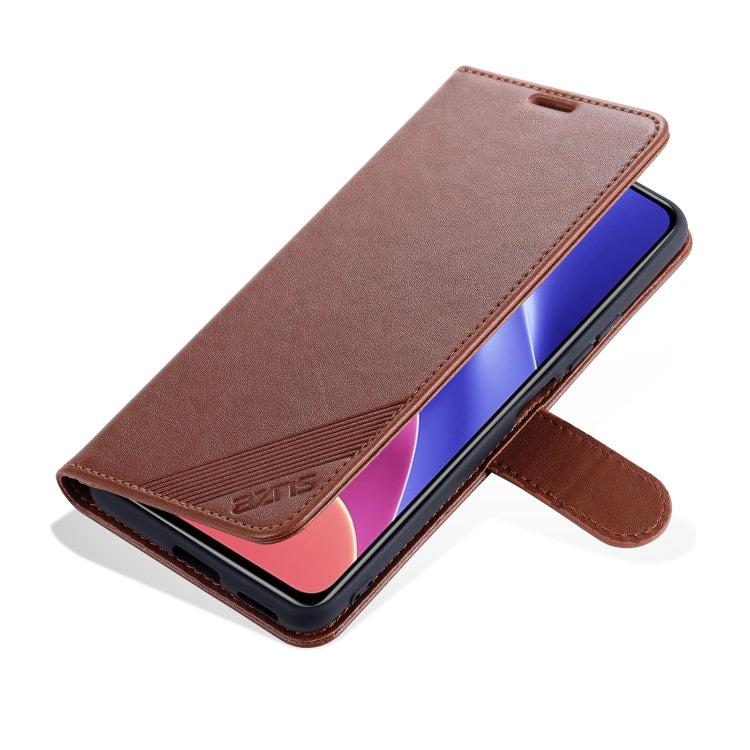 For Xiaomi Poco F3 AZNS Sheepskin Texture Horizontal Flip Leather Case with Holder & Card Slots & Wallet