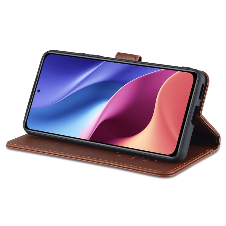 For Xiaomi Poco F3 AZNS Sheepskin Texture Horizontal Flip Leather Case with Holder & Card Slots & Wallet