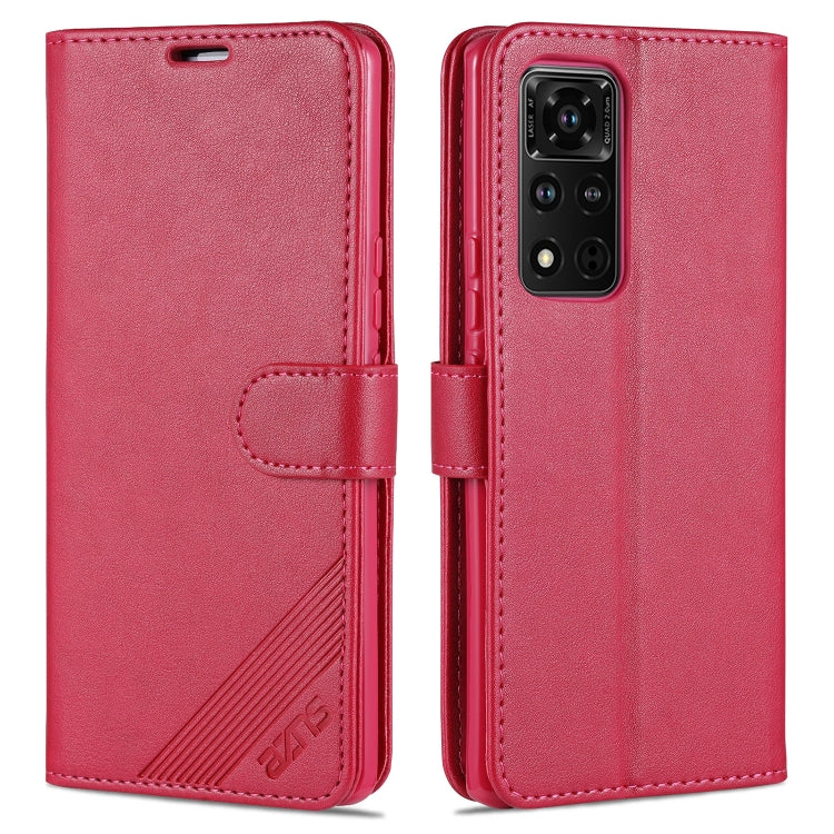 For Honor V40 5G AZNS Sheepskin Texture Horizontal Flip Leather Case with Holder & Card Slots & Wallet