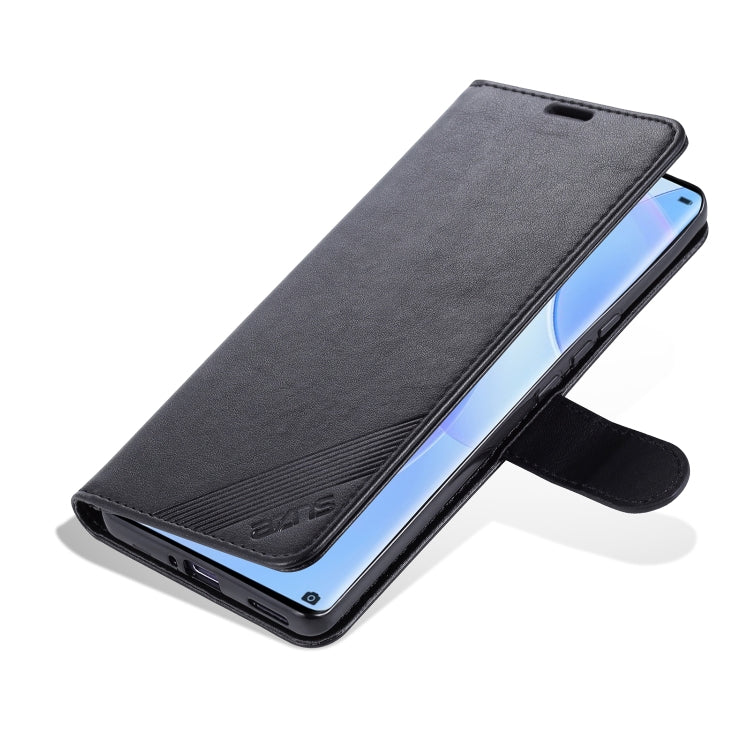 For Honor V40 5G AZNS Sheepskin Texture Horizontal Flip Leather Case with Holder & Card Slots & Wallet