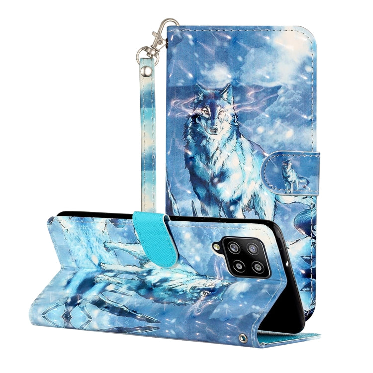 For Samsung Galaxy A42 5G 3D Pattern Horizontal Flip PU Leather Case with Holder & Card Slots & Wallet