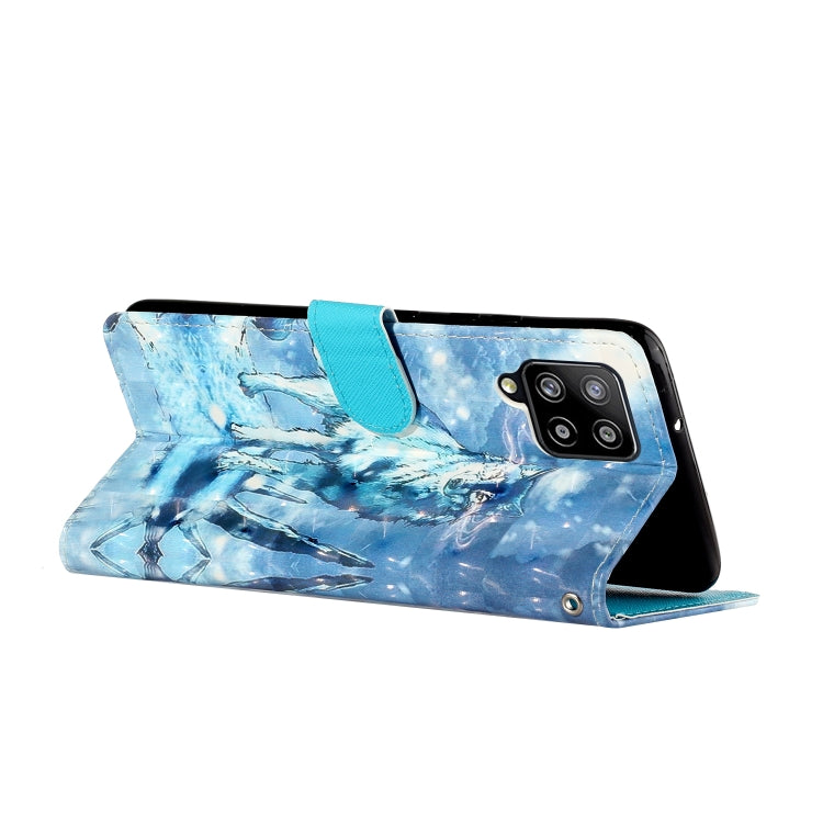 For Samsung Galaxy A42 5G 3D Pattern Horizontal Flip PU Leather Case with Holder & Card Slots & Wallet