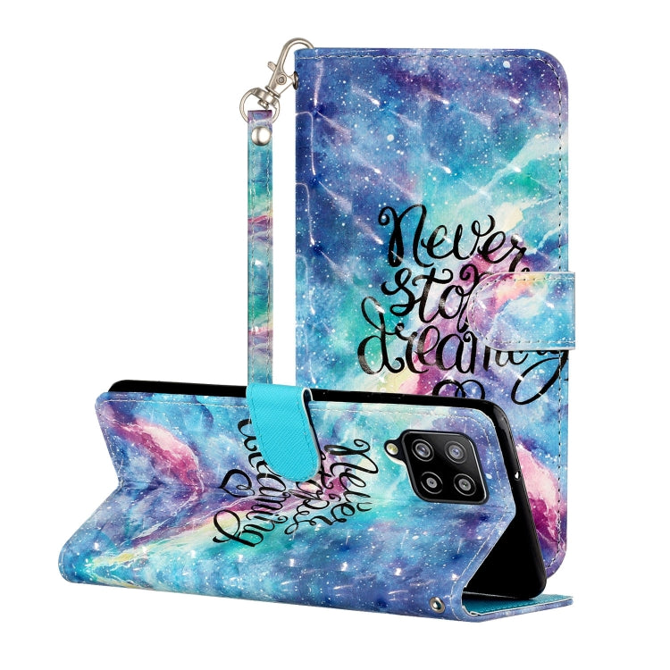 For Samsung Galaxy A42 5G 3D Pattern Horizontal Flip PU Leather Case with Holder & Card Slots & Wallet
