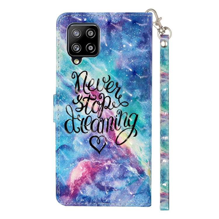 For Samsung Galaxy A42 5G 3D Pattern Horizontal Flip PU Leather Case with Holder & Card Slots & Wallet