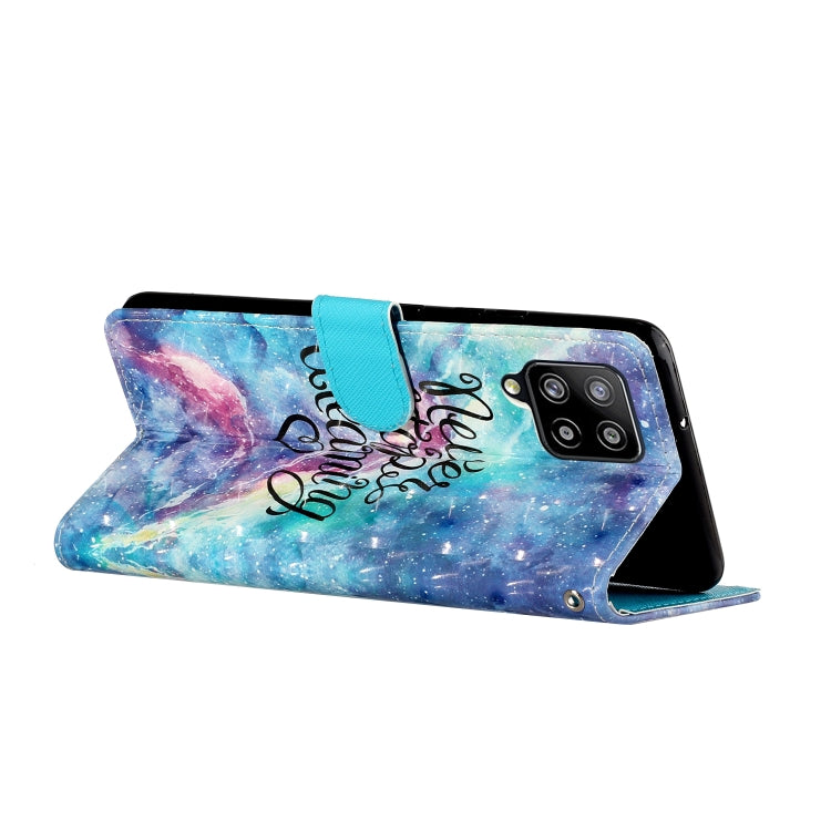 For Samsung Galaxy A42 5G 3D Pattern Horizontal Flip PU Leather Case with Holder & Card Slots & Wallet