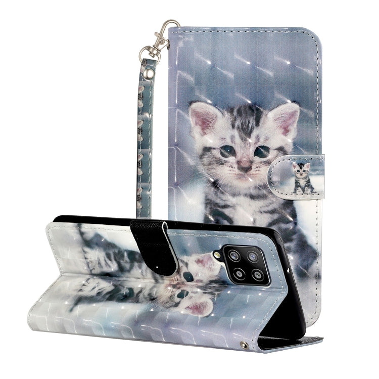 For Samsung Galaxy A42 5G 3D Pattern Horizontal Flip PU Leather Case with Holder & Card Slots & Wallet
