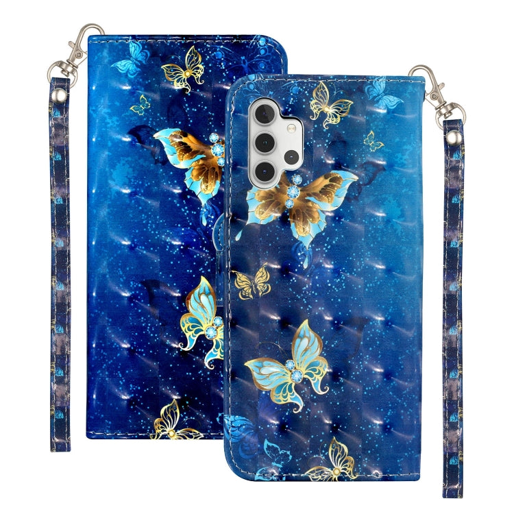 For Samsung Galaxy A32 5G 3D Pattern Horizontal Flip PU Leather Case with Holder & Card Slots & Wallet