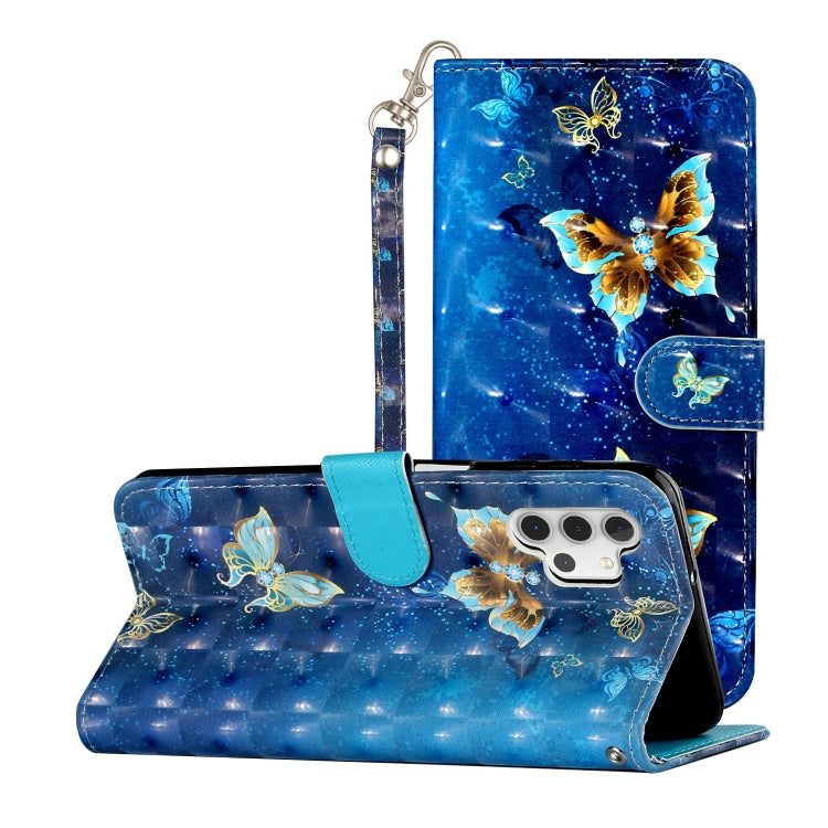 For Samsung Galaxy A32 5G 3D Pattern Horizontal Flip PU Leather Case with Holder & Card Slots & Wallet