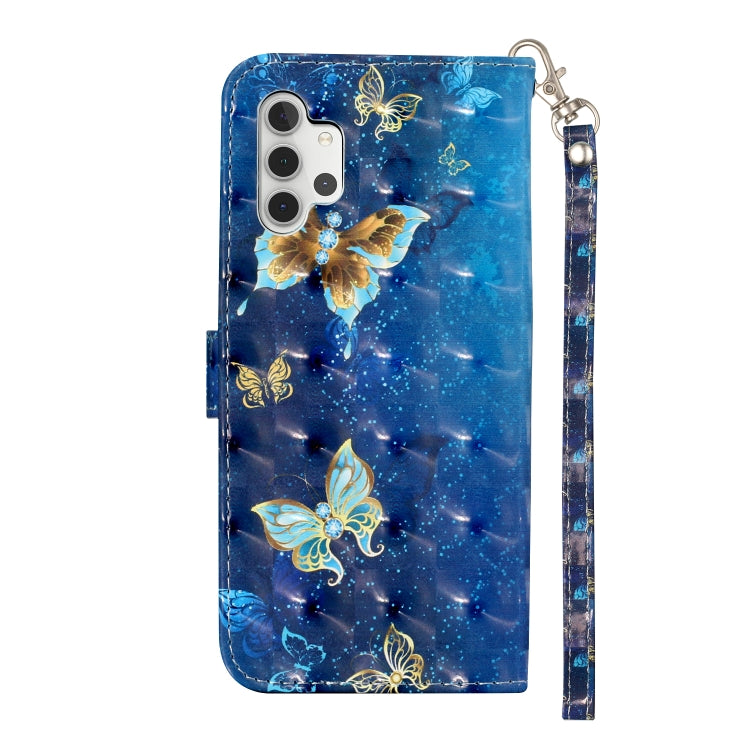 For Samsung Galaxy A32 5G 3D Pattern Horizontal Flip PU Leather Case with Holder & Card Slots & Wallet