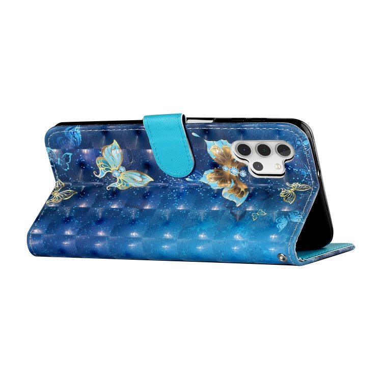 For Samsung Galaxy A32 5G 3D Pattern Horizontal Flip PU Leather Case with Holder & Card Slots & Wallet