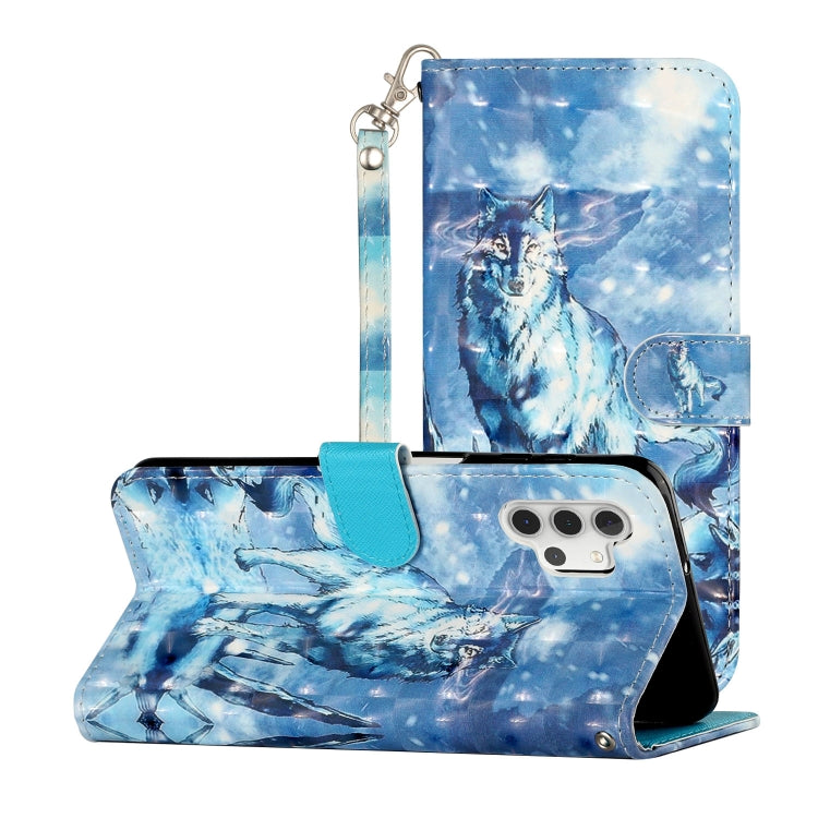For Samsung Galaxy A32 5G 3D Pattern Horizontal Flip PU Leather Case with Holder & Card Slots & Wallet