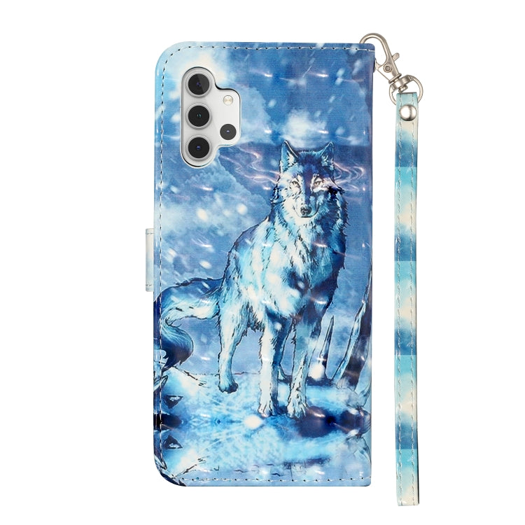 For Samsung Galaxy A32 5G 3D Pattern Horizontal Flip PU Leather Case with Holder & Card Slots & Wallet