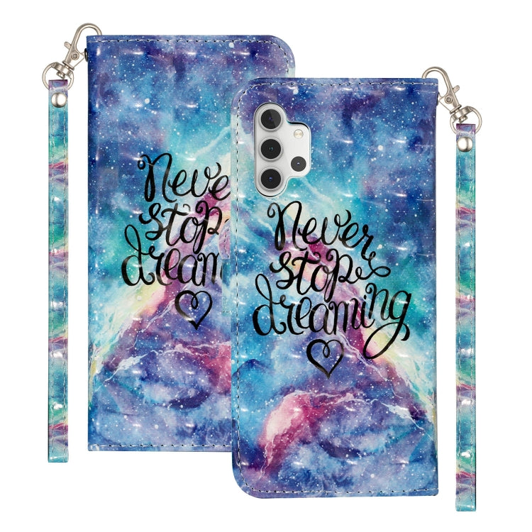 For Samsung Galaxy A32 5G 3D Pattern Horizontal Flip PU Leather Case with Holder & Card Slots & Wallet