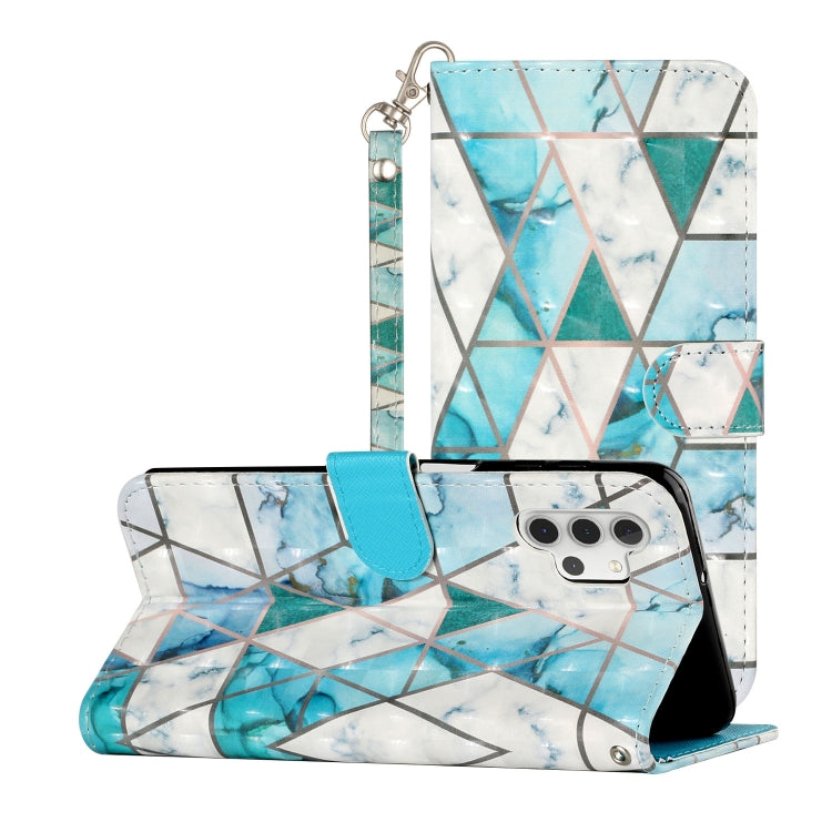 For Samsung Galaxy A32 5G 3D Pattern Horizontal Flip PU Leather Case with Holder & Card Slots & Wallet