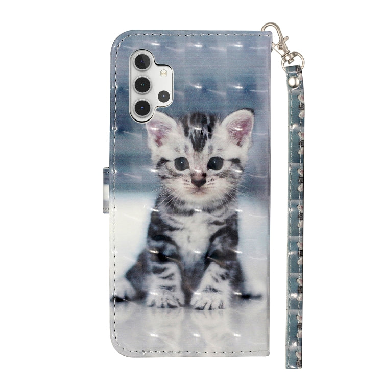For Samsung Galaxy A32 5G 3D Pattern Horizontal Flip PU Leather Case with Holder & Card Slots & Wallet