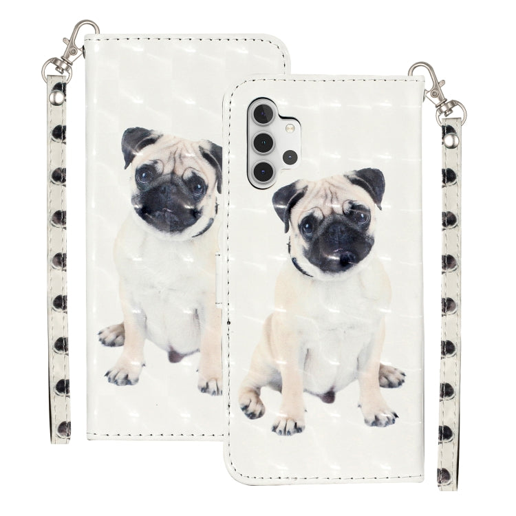 For Samsung Galaxy A32 5G 3D Pattern Horizontal Flip PU Leather Case with Holder & Card Slots & Wallet