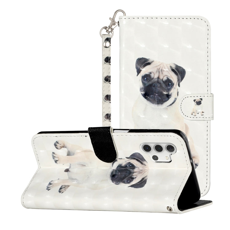 For Samsung Galaxy A32 5G 3D Pattern Horizontal Flip PU Leather Case with Holder & Card Slots & Wallet
