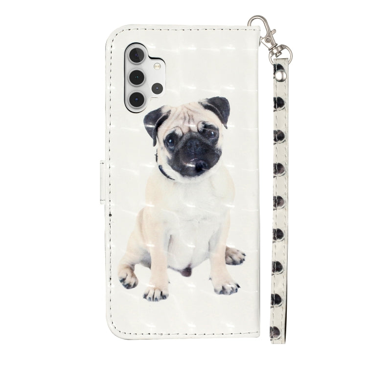 For Samsung Galaxy A32 5G 3D Pattern Horizontal Flip PU Leather Case with Holder & Card Slots & Wallet