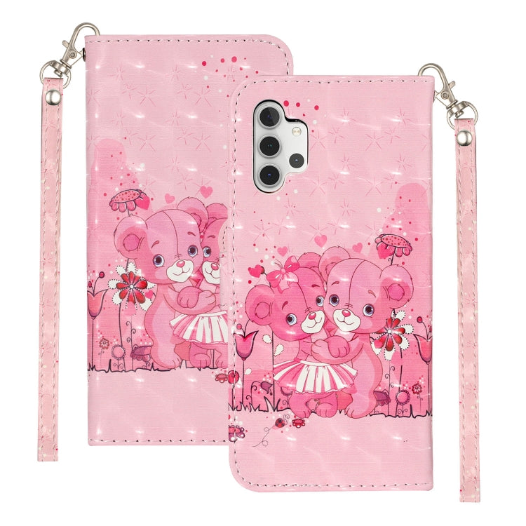 For Samsung Galaxy A32 5G 3D Pattern Horizontal Flip PU Leather Case with Holder & Card Slots & Wallet