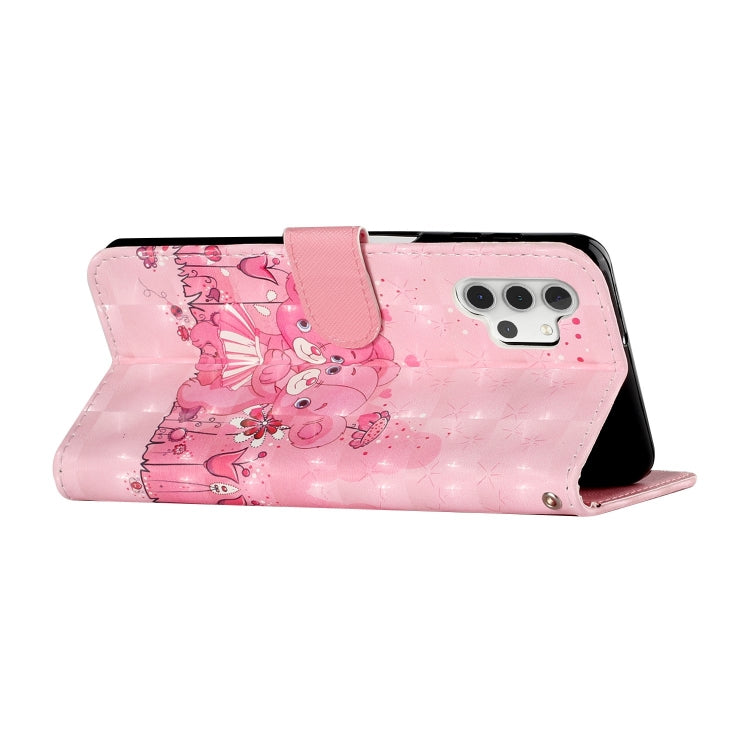 For Samsung Galaxy A32 5G 3D Pattern Horizontal Flip PU Leather Case with Holder & Card Slots & Wallet
