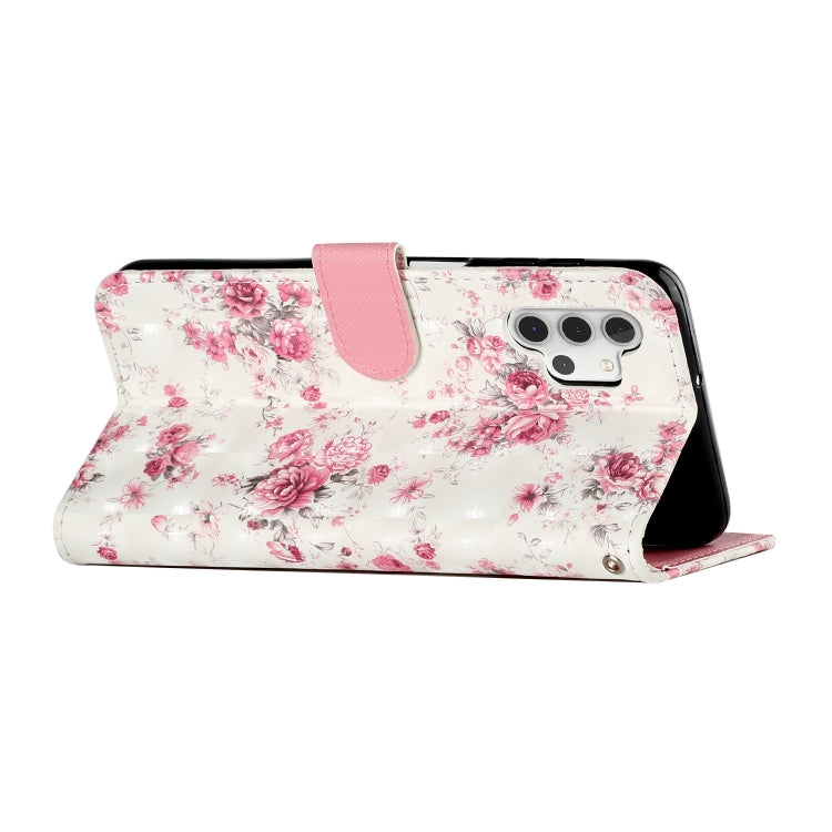 For Samsung Galaxy A32 5G 3D Pattern Horizontal Flip PU Leather Case with Holder & Card Slots & Wallet