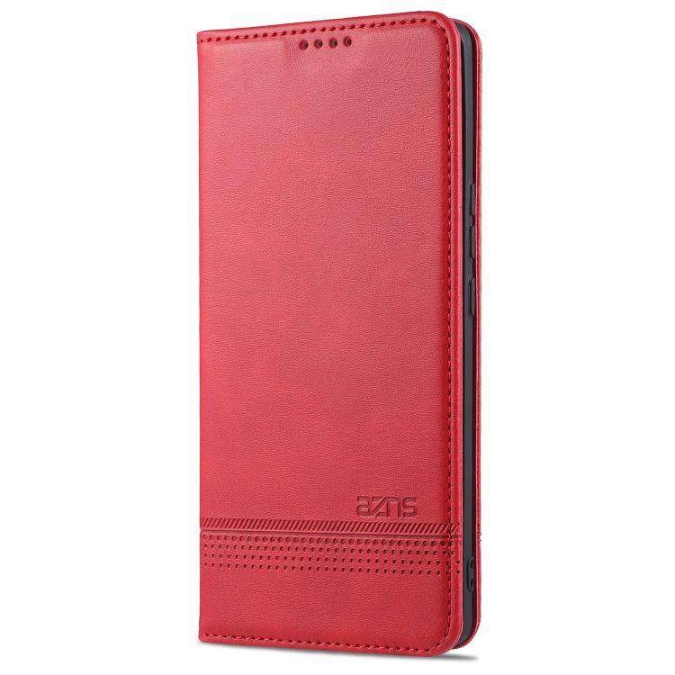 For Honor V40 5G AZNS Magnetic Calf Texture Horizontal Flip Leather Case with Card Slots & Holder & Wallet
