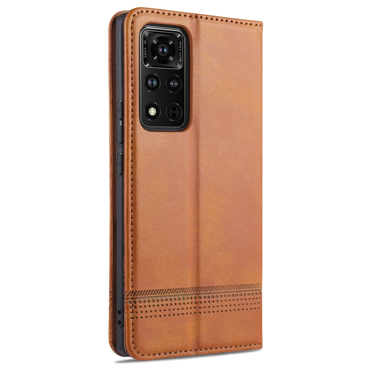 For Honor V40 5G AZNS Magnetic Calf Texture Horizontal Flip Leather Case with Card Slots & Holder & Wallet
