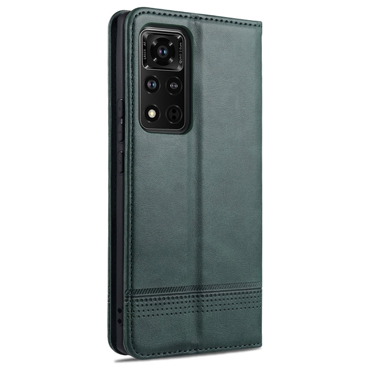 For Honor V40 5G AZNS Magnetic Calf Texture Horizontal Flip Leather Case with Card Slots & Holder & Wallet
