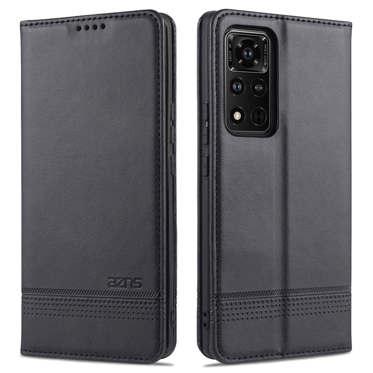 For Honor V40 5G AZNS Magnetic Calf Texture Horizontal Flip Leather Case with Card Slots & Holder & Wallet