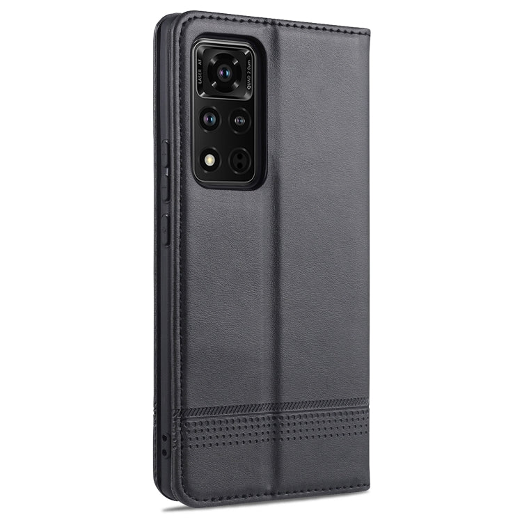 For Honor V40 5G AZNS Magnetic Calf Texture Horizontal Flip Leather Case with Card Slots & Holder & Wallet