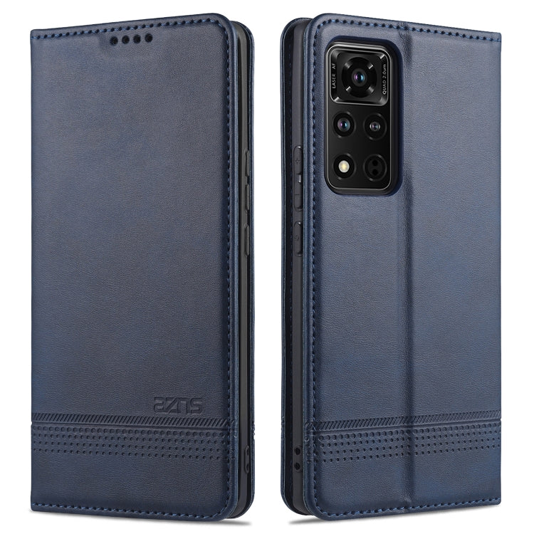 For Honor V40 5G AZNS Magnetic Calf Texture Horizontal Flip Leather Case with Card Slots & Holder & Wallet