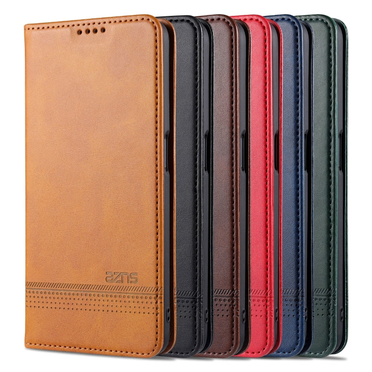 For Honor V40 5G AZNS Magnetic Calf Texture Horizontal Flip Leather Case with Card Slots & Holder & Wallet