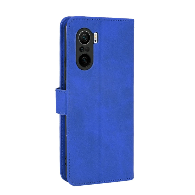 For Xiaomi Redmi K40 / K40 Pro Solid Color Skin Feel Magnetic Buckle Horizontal Flip Calf Texture PU Leather Case with Holder & Card Slots & Wallet