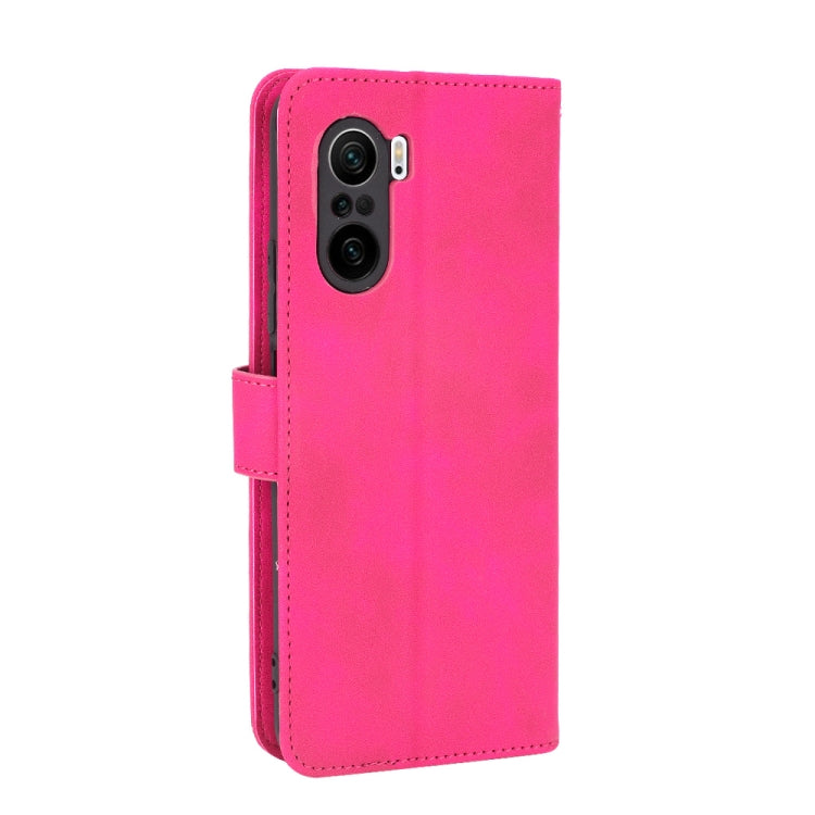 For Xiaomi Redmi K40 / K40 Pro Solid Color Skin Feel Magnetic Buckle Horizontal Flip Calf Texture PU Leather Case with Holder & Card Slots & Wallet