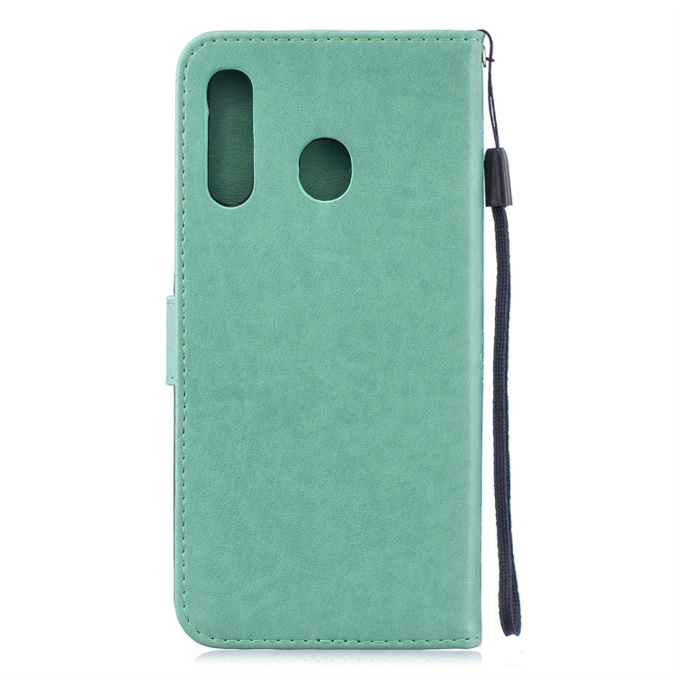 For Galaxy A30 Plum Flowers Pattern Horizontal Flip Leather Case with Holder & Card Slots & Wallet & Lanyard