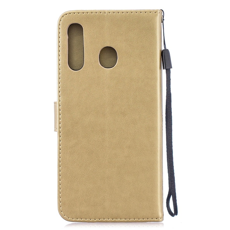 For Galaxy A30 Plum Flowers Pattern Horizontal Flip Leather Case with Holder & Card Slots & Wallet & Lanyard