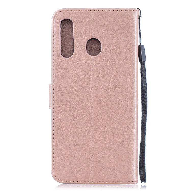 For Galaxy A30 Plum Flowers Pattern Horizontal Flip Leather Case with Holder & Card Slots & Wallet & Lanyard