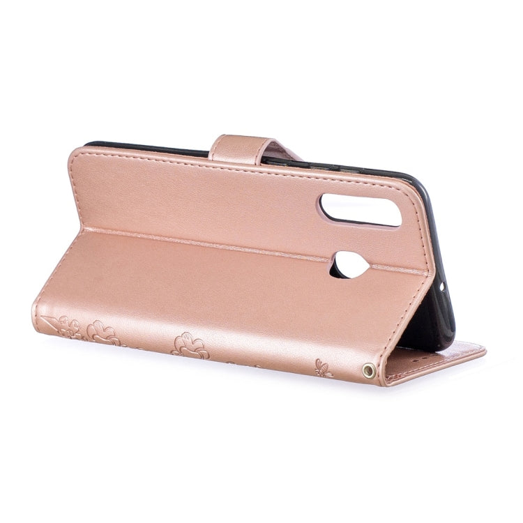 For Galaxy A30 Plum Flowers Pattern Horizontal Flip Leather Case with Holder & Card Slots & Wallet & Lanyard