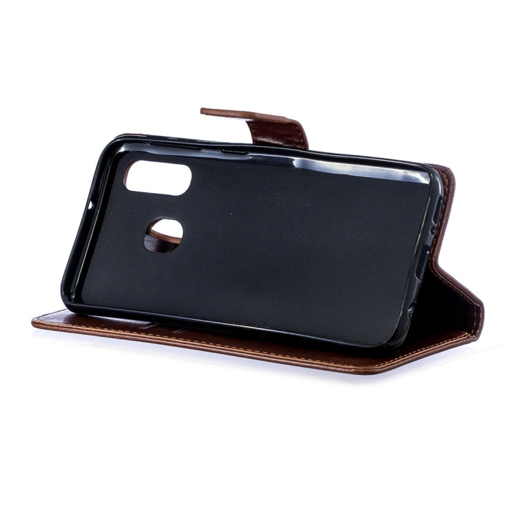 For Galaxy A40 Plum Flowers Pattern Horizontal Flip Leather Case with Holder & Card Slots & Wallet & Lanyard