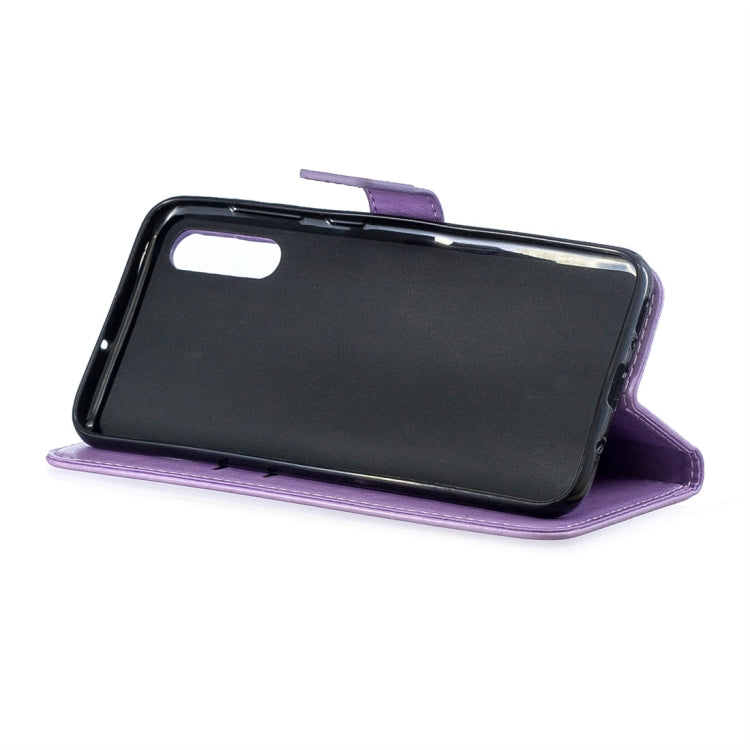 For Galaxy A50 Plum Flowers Pattern Horizontal Flip Leather Case with Holder & Card Slots & Wallet & Lanyard