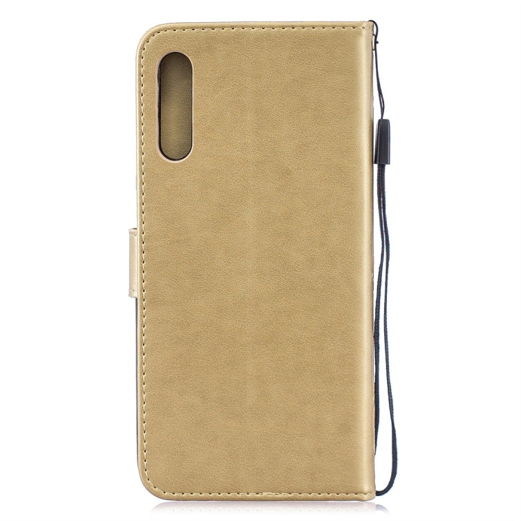 For Galaxy A50 Plum Flowers Pattern Horizontal Flip Leather Case with Holder & Card Slots & Wallet & Lanyard