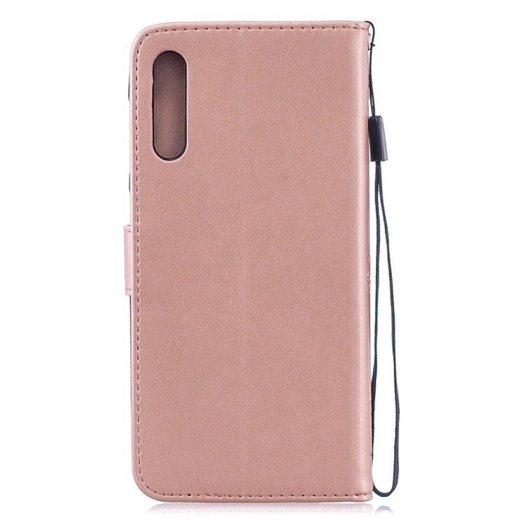 For Galaxy A50 Plum Flowers Pattern Horizontal Flip Leather Case with Holder & Card Slots & Wallet & Lanyard