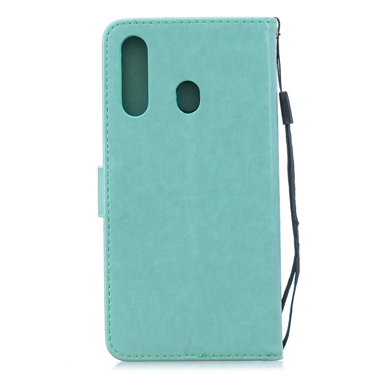 For Galaxy A60 Plum Flowers Pattern Horizontal Flip Leather Case with Holder & Card Slots & Wallet & Lanyard