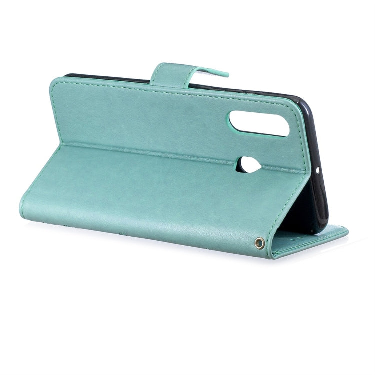 For Galaxy A60 Plum Flowers Pattern Horizontal Flip Leather Case with Holder & Card Slots & Wallet & Lanyard