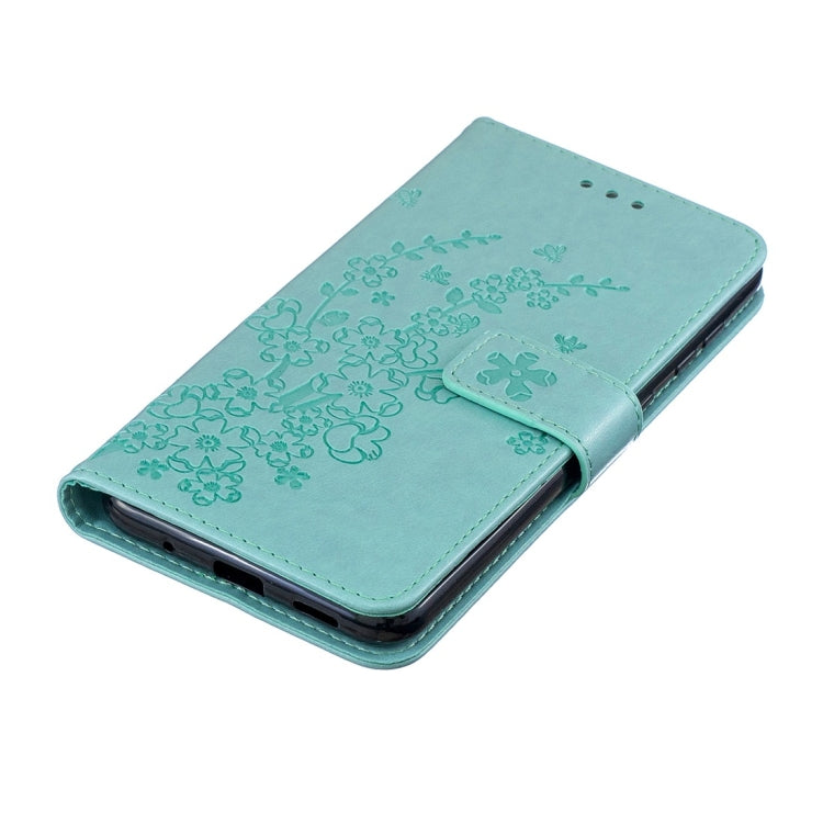 For Galaxy A60 Plum Flowers Pattern Horizontal Flip Leather Case with Holder & Card Slots & Wallet & Lanyard