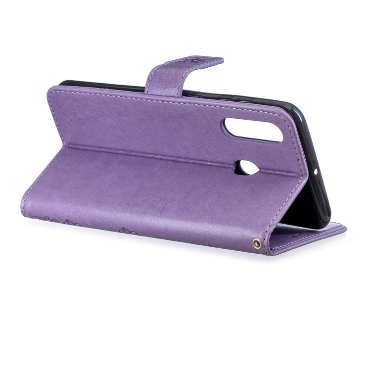 For Galaxy A60 Plum Flowers Pattern Horizontal Flip Leather Case with Holder & Card Slots & Wallet & Lanyard