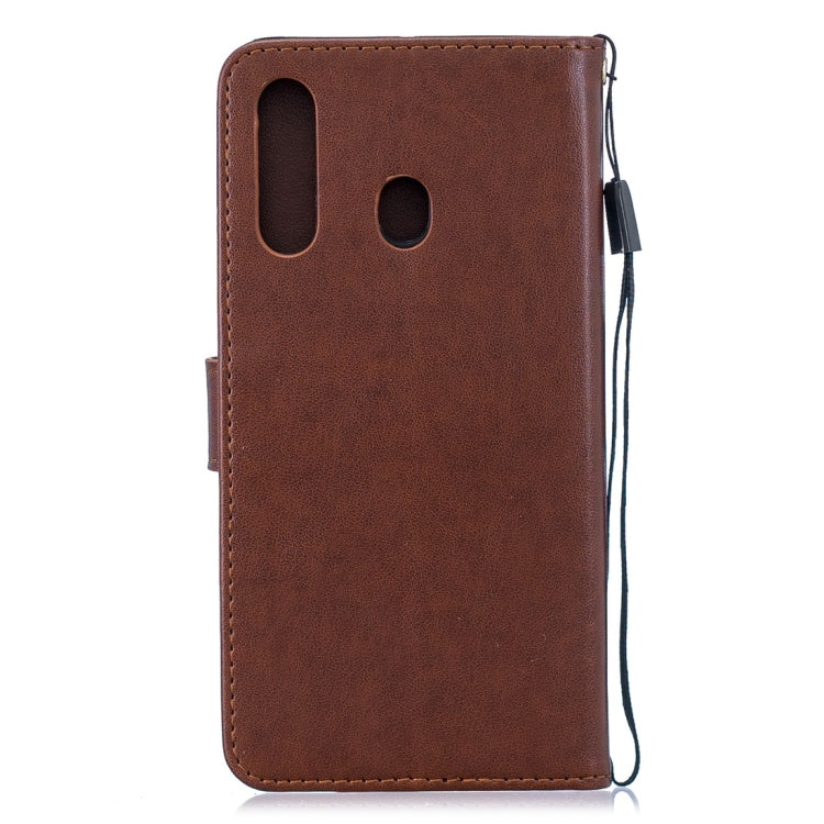 For Galaxy A60 Plum Flowers Pattern Horizontal Flip Leather Case with Holder & Card Slots & Wallet & Lanyard