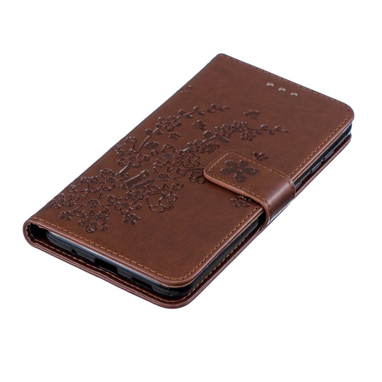 For Galaxy A60 Plum Flowers Pattern Horizontal Flip Leather Case with Holder & Card Slots & Wallet & Lanyard
