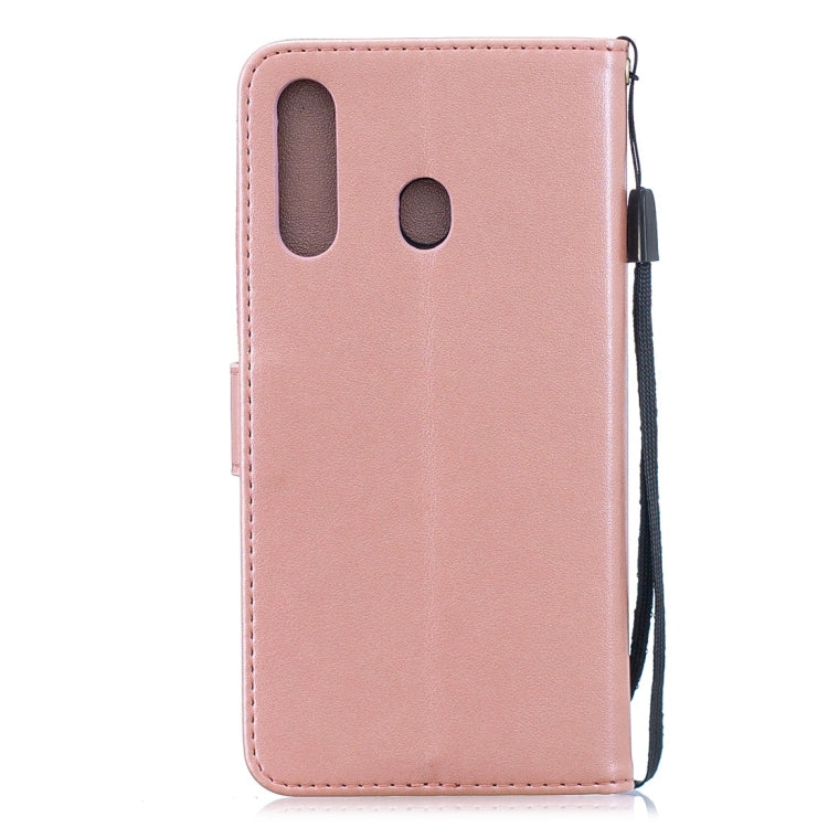For Galaxy A60 Plum Flowers Pattern Horizontal Flip Leather Case with Holder & Card Slots & Wallet & Lanyard